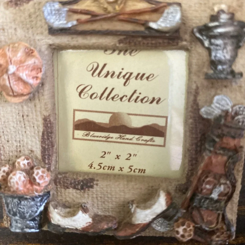 Blueridge Hand Crafts Golf Theme 2x2 Mini Photo‎ Frame Magnet Unique Collection